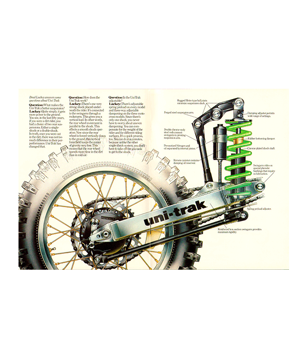 Uni-Trak Single shock suspension system interview with Brad Lackey